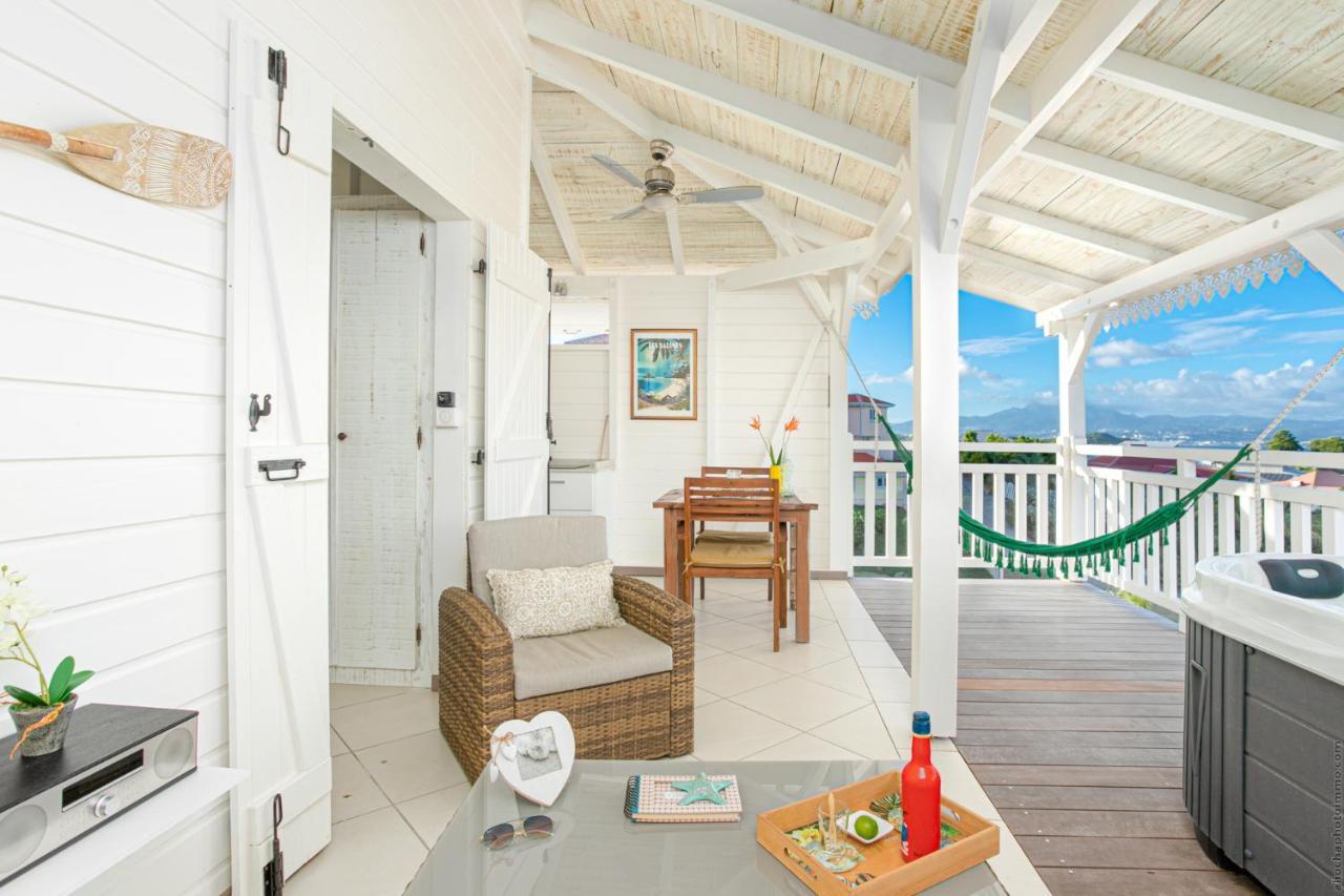 Bungalow Vanille Pacane - Vue Mer Avec Spa Prive Les Trois-Ilets Exterior photo