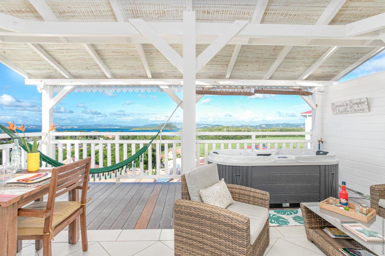 Bungalow Vanille Pacane - Vue Mer Avec Spa Prive Les Trois-Ilets Exterior photo